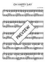 Téléchargez l'arrangement pour piano de la partition de Oh happy day en PDF